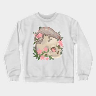 Chameleon and Skull Crewneck Sweatshirt